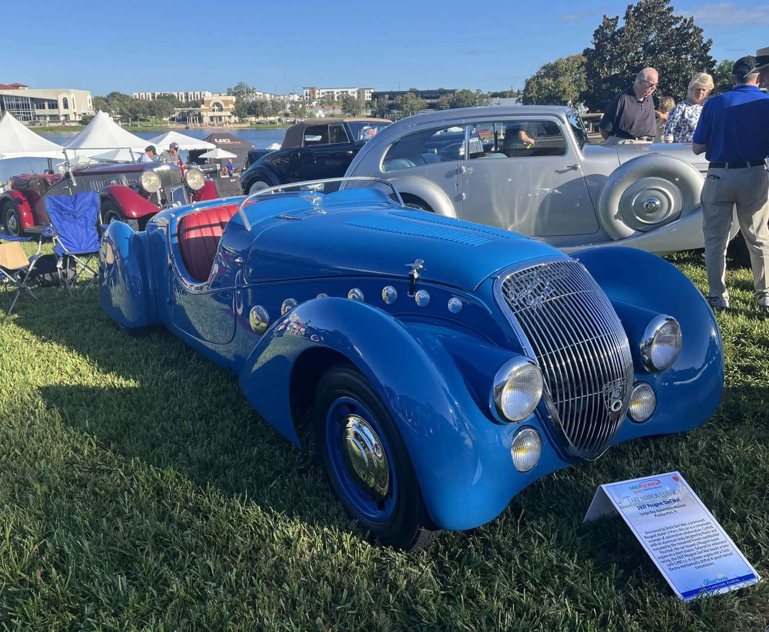 Hot rods and custom cars at the 2025 Lake Mirror Classic Hot Rod Rendezvous in Lakeland, Florida.