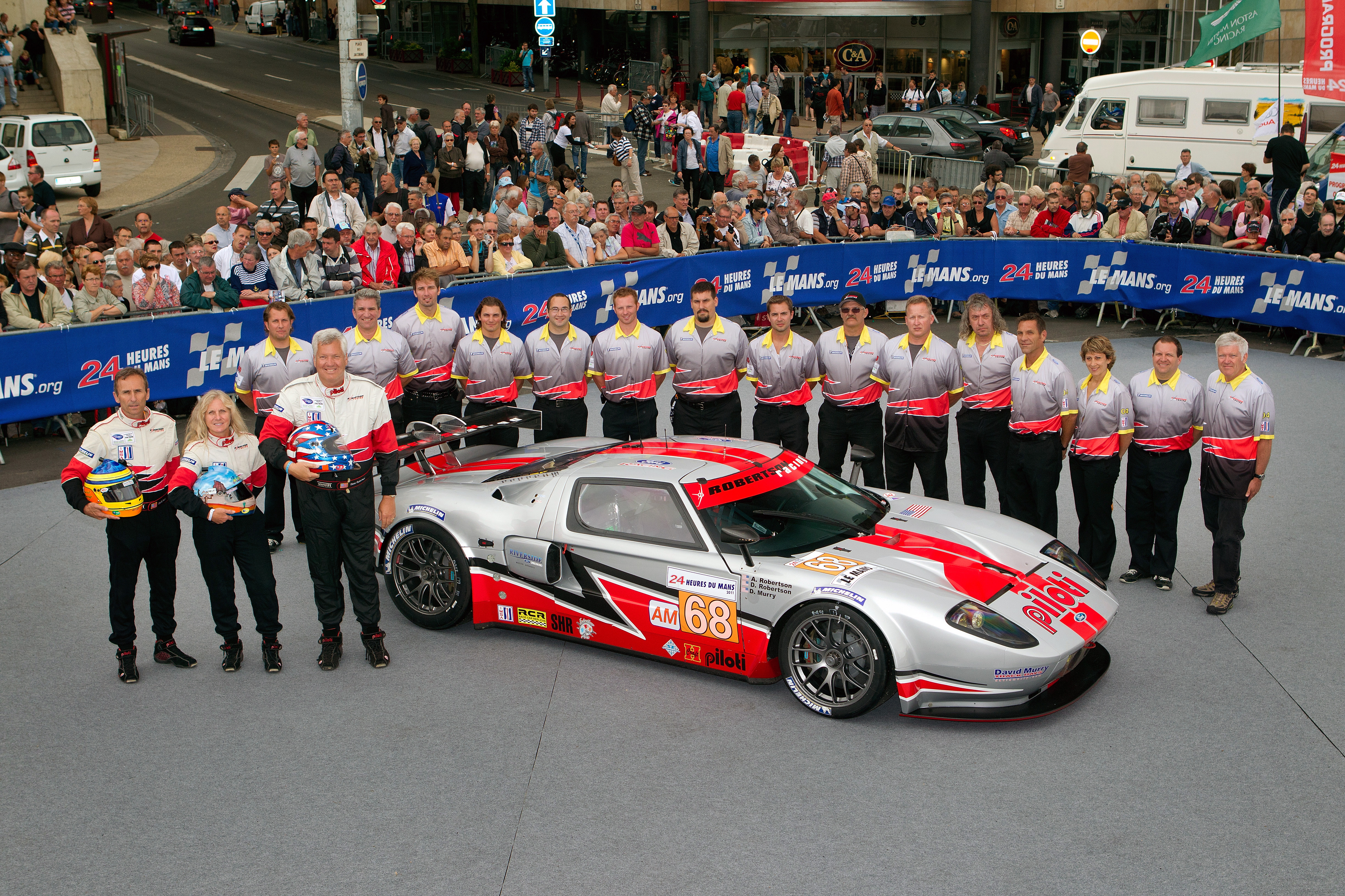 Andrea Robertson, 2011 Le Mans podium finisher in a Ford GT