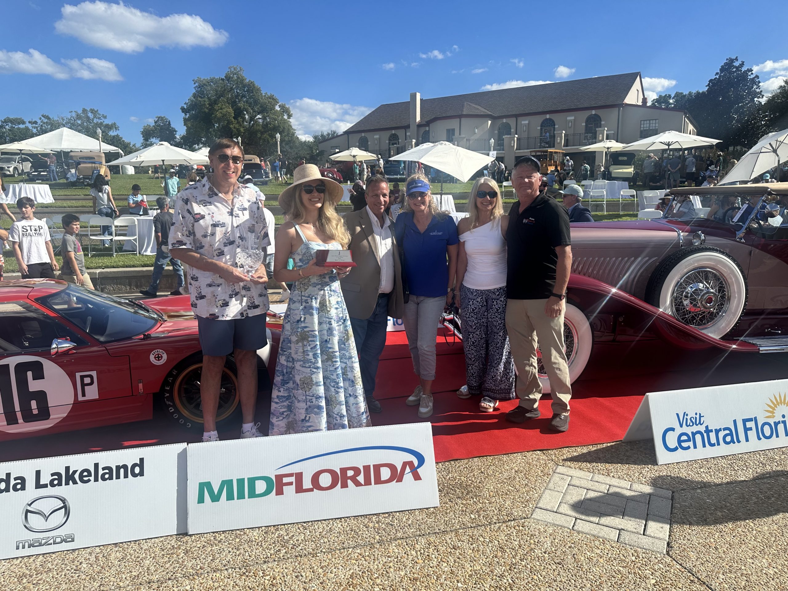 An award-winning vehicle at the 2025 Lake Mirror Classic, Lakeland, Florida.